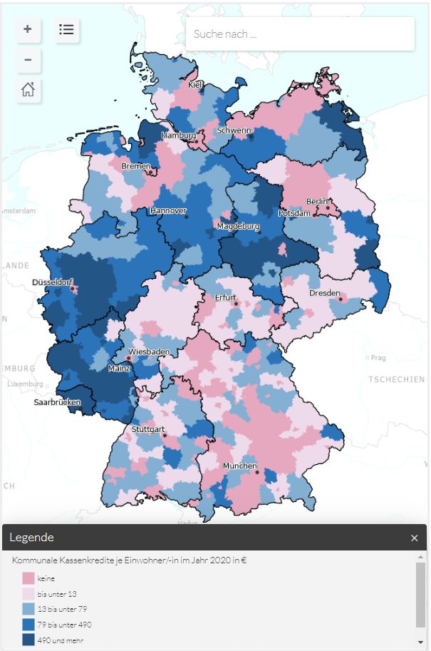 Grafik Deutschlandkarte