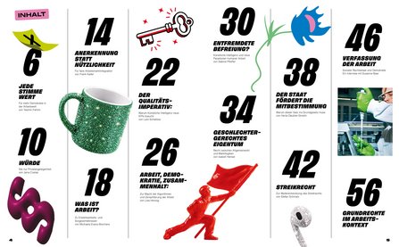 Doppelseite des Magazins ZU RECHT