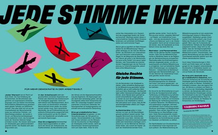 Doopelseite des Magazins ZU RECHT