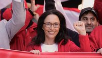 1. Mai Demo in Nürnberg 2026. erste Reihe mit Yasmin Fahimi